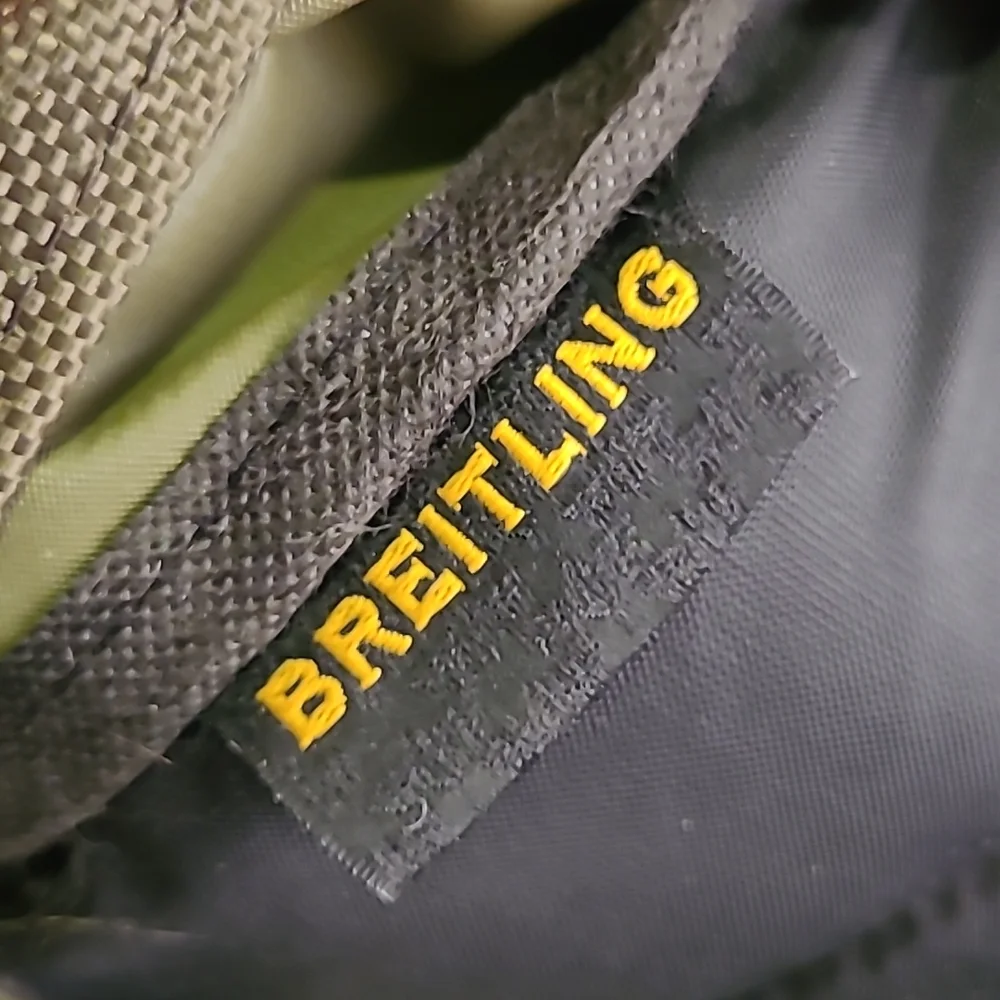 BREITLING Swiss Chronographs Watch‎ Green Black Classic Backpack Bag